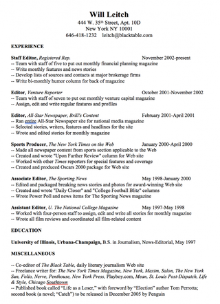 Illustration for article titled Volume One, Issue Fifty-One: The One About Resumes